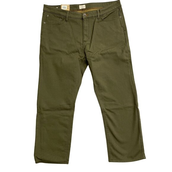 NEW Weatherproof Vintage Men's 40x30 Regular Fit Green Stretch Canvas Workwear - Picture 3 of 8